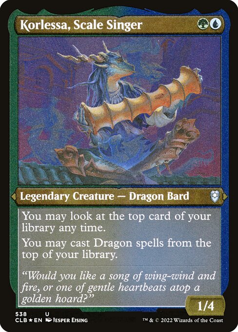 Korlessa, Scale Singer - Etched Foil