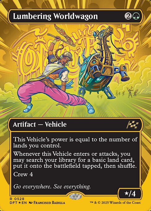 Lumbering Worldwagon - Borderless First Place Foil