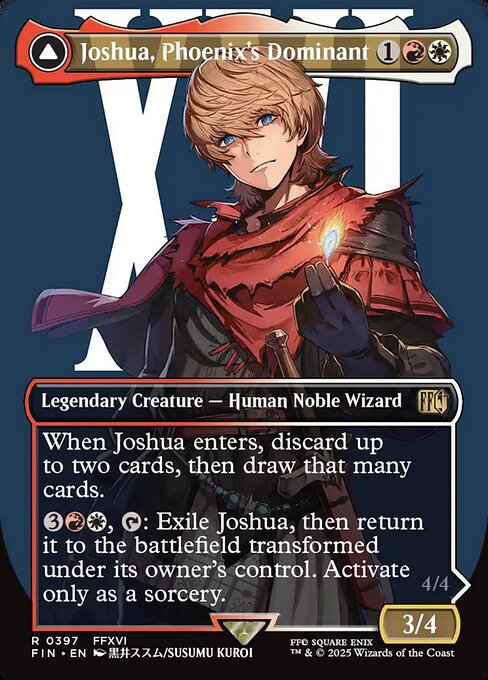 Joshua, Phoenix's Dominant // Phoenix, Warden of Fire - Borderless