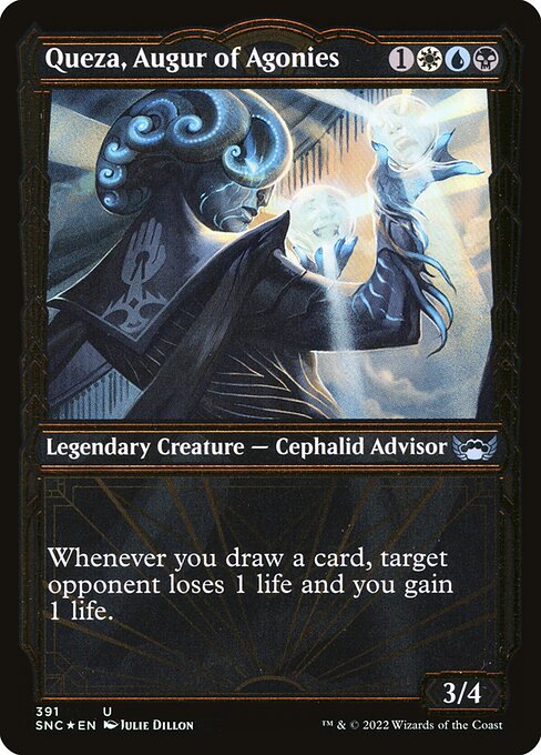 Queza, Augur of Agonies - Gilded Foil Showcase