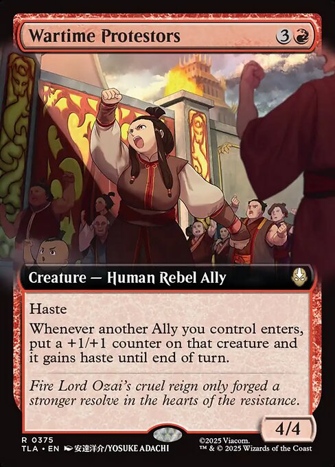 Wartime Protestors - Extended Art