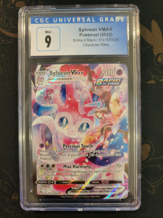 Sylveon Vmax #TG15 - 9 CGC - Character Rare