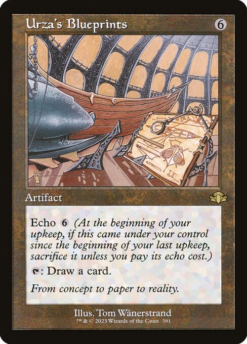 Urza's Blueprints - Retro Border