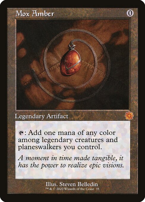 Mox Amber - Retro Border