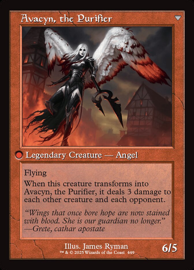Archangel Avacyn // Avacyn, the Purifier - Retro Frame